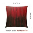thumbnail image 4 of Creowell Set of 2 Geometric Abstract Ombre Decorative Throw Pillow Covers, Soft Red Black Striped Square Cushion Case Set for Couch Sofa Bedroom Living Room, Modern Pillow Cases Pillowcases White, 4 of 7