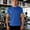 Blue, variant on WIZUTIZ Men's Athletic T-Shirt Fitness Quick-Dry Short Sleeve Breathable and Sweat-Wicking