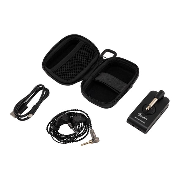 Fender Mustang Micro Guitar Amplifier with Onboard DSP, Adjustable EQ, and Rechargeable Battery with Storage Case