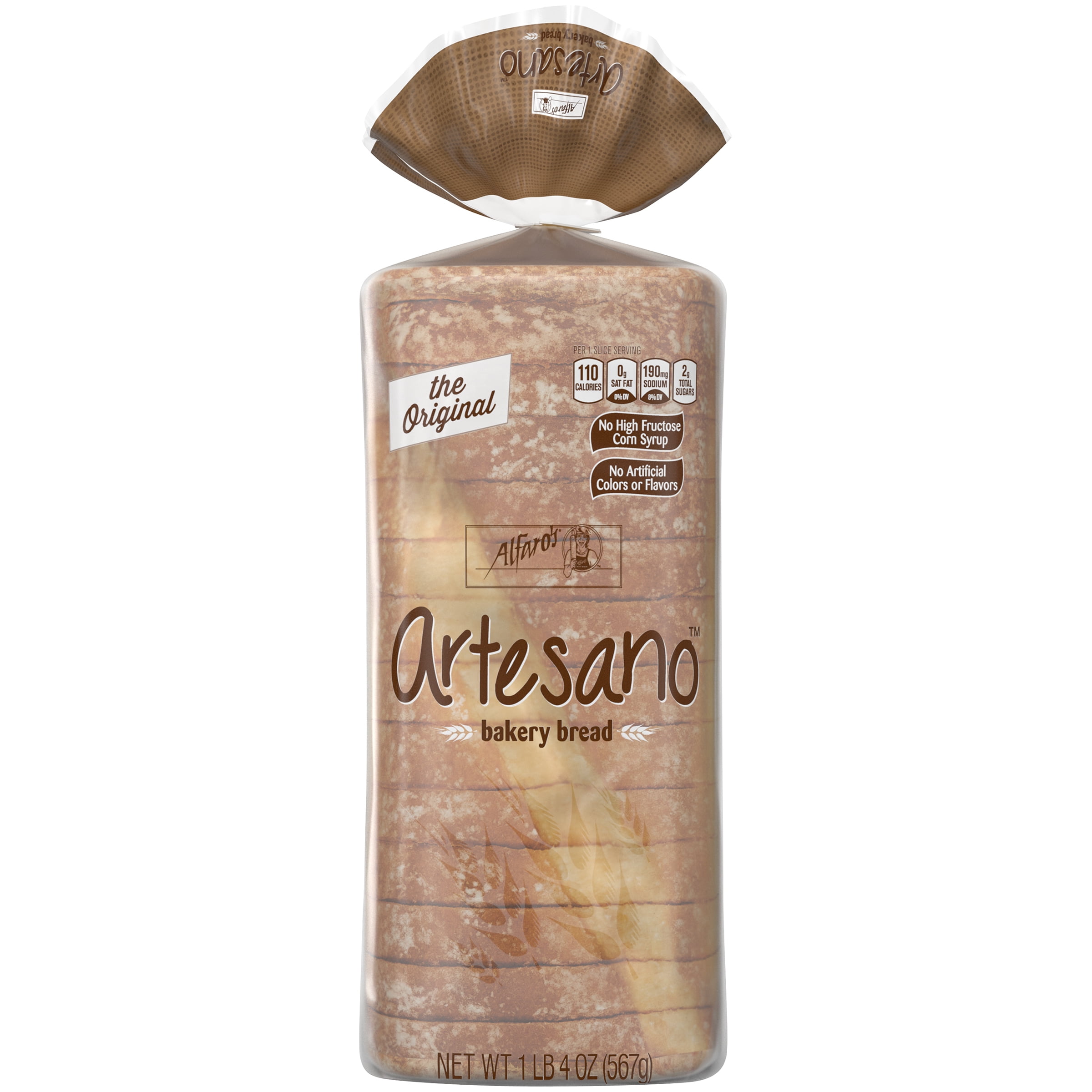 Alfaro's Original Artesano Bakery Bread, Thick Slices & Soft Texture