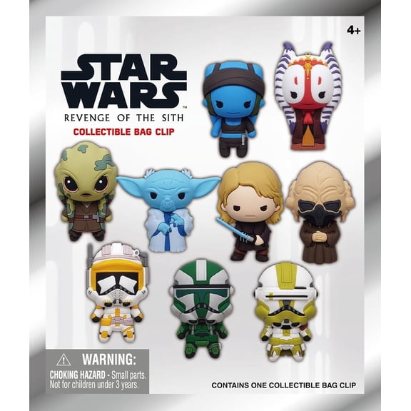 Monogram Star Wars Episode III Revenge of the Sith: Series 1 3D Foam Collectible Figural Bag Clip (1 Random Blind Bag)