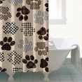 thumbnail image 4 of Paw Print Shower Curtain 84"x72" ,Bathroom Decorative Shower Curtains Set with 12 Hooks,Modern Waterproof Washable Shower Curtain, 4 of 6