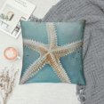 thumbnail image 2 of Creowell Nautical Starfish Throw Pillow Covers Vintage Star Blue Sea Beach Coastal Cushion Cover for Bedroom Living Room Sofa Decorative Pillowcase Square Pillowcase, 2 of 5