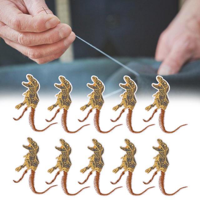 Parche de tela bordado, 10 piezas de parches de tela, parches de animales, parches de tela, rendimiento potente