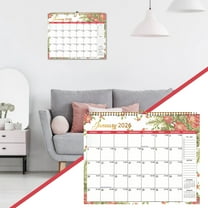 LSLJS 2026 Wall Calendar January 2026 - December 2026 15x11" 2026 Calendar Spiral Binding Large Block Notes Calendar for Office Home Golden Twin Wire Binding Premium Paper - Different Floral