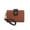 Cognac, variant on MKF Collection Shira Women’s Color Block Vegan Leather Wallet with Wristlet by Mia K - Yellow