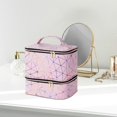 thumbnail image 6 of Gazechimp Double Layer Carrying Bag Container Cosmetic Case Nail Polish Organizer Case Pink, 6 of 6