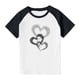 thumbnail image 3 of Blusas y camisas de manga corta con cuello redondo para niños y niñas, blusa de manga corta con estampado de cuello redondo, 3 of 7