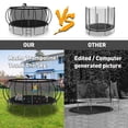 thumbnail image 3 of KOFUN Trampoline, 15FT Trampoline for Kids and Adult, Trampoline with Safety Enclosure Net, Ladder, Basketball Hoop, Outdoor Trampoline, 1500LBS Weight Capacity, No Gap Design, 3 of 7