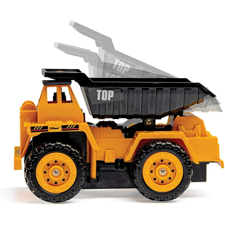 Top Race 5 Channel Remote Control Dump Truck Toy | Kids