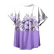 thumbnail image 3 of Mujeres Pantalones Cortos Impresos Manga Corta con Cuello en V Blusa Superior, Casual Y Elegante Corto para las Mujeres Verano Casual, 3 of 5