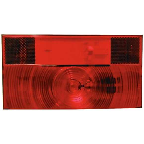 Peterson Mfg. Feu de Remorque V25911 Feu Stop/tournant/queue; Ampoule Incandescente; Rectangulaire; Rouge; Longueur 8-9/16 Pouces x Largeur 4-5/8 Pouces; Non Submersible