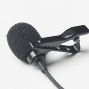 PLGEBR Portable Professional Grade Lavalier Microphone 3.5mm Jack Hands-free Omnidirectional Mic Easy Clip-on Perfect for Recording Live