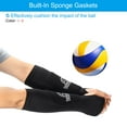 thumbnail image 4 of Uxcell Volleyball Arm Sleeve, Passing Forearm Elbow Pads with Protection Pad Thumbhole Volleyball Brace, Black 4 Pcs, 4 of 6