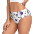 thumbnail image 2 of Balery Purple Chicory Ropa Interior de Algodón para Mujer con Dibujo – Braguitas Cómodas y Elásticas, Estilo Clásico-Small, 2 of 6