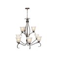 thumbnail image 2 of -Nine Light 2-Tier Chandelier In Contemporary Style-32 Inches Wide By 32.75 Inches High Satin Nickel Ice Oil Rubbed Bronze Finish Maxim Lighting, 2 of 2