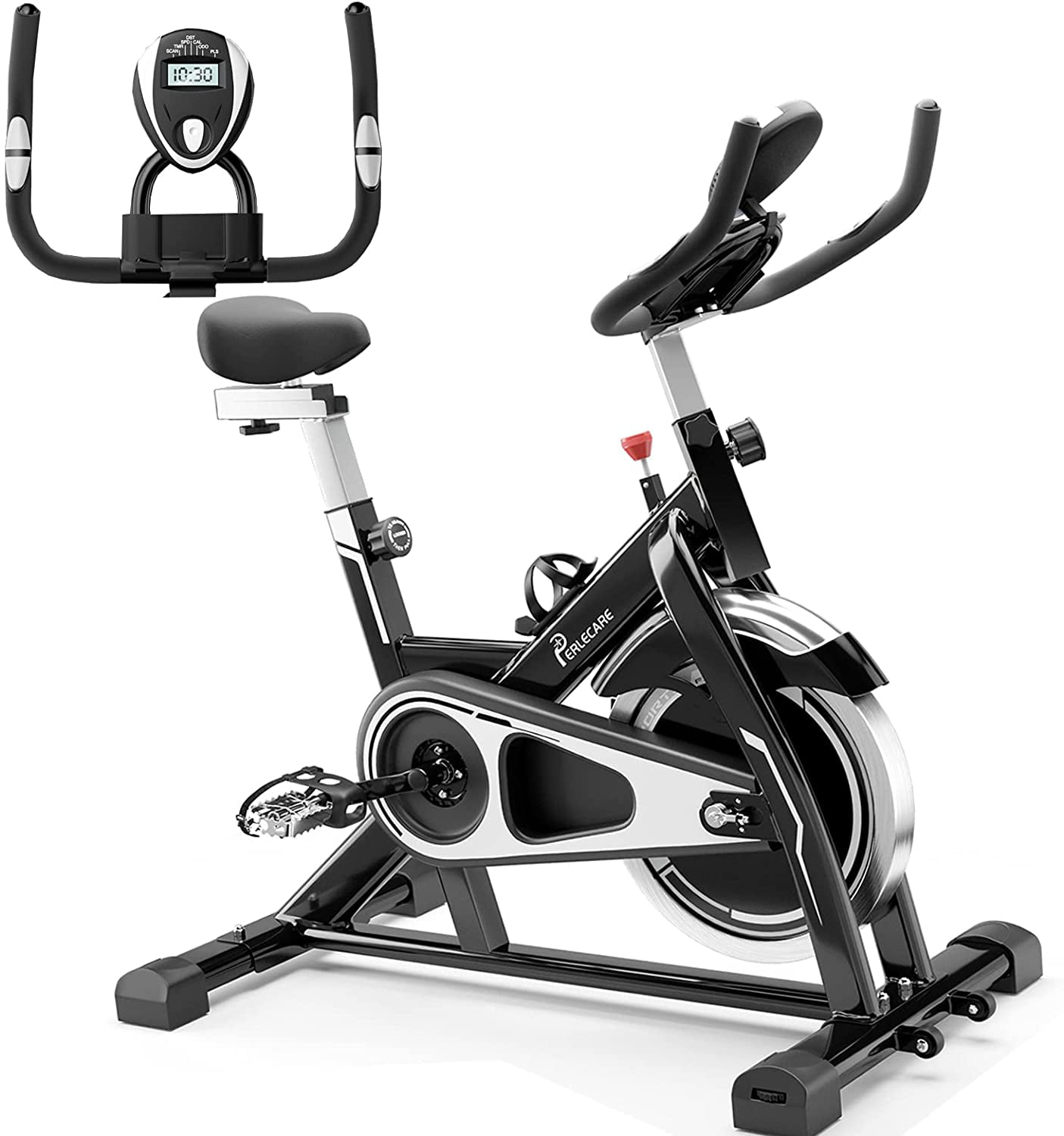 Indoor Stationary Bike With Easy Adjustable Seat Sturdy & Durable Easy To Move 