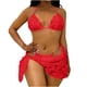 thumbnail image 2 of Tankini de moda para mujer, traje de baño floral de tres piezas, bikini de color liso, trajes de baño de 3 piezas para mujer, trajes de baño tankini para mujer, trajes de baño para mujer, ropa de play, 2 of 9