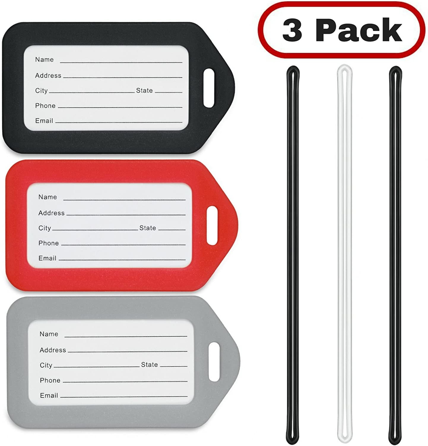 Shop MIFFLIN Luggage Tags (Assorted, 12 PK), – Luggage Factory