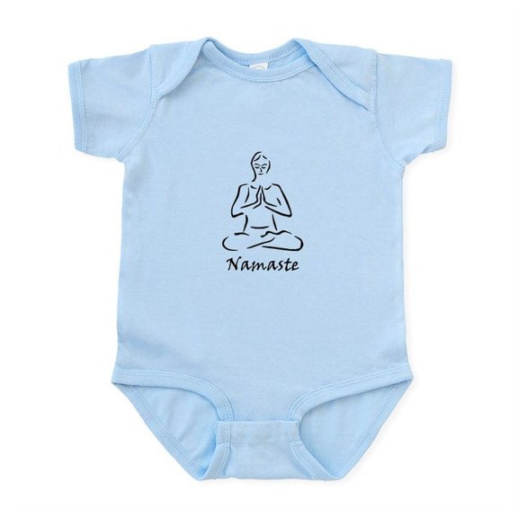 CafePress - Namaste Infant Bodysuit - Baby Light Bodysuit, Size Newborn - 24 Months