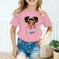 thumbnail image 2 of MEZZALL T-Shirt Graphique Mignon pour Filles, Col Rond, Manches Courtes, T-Shirts d'Été Décontractés, Rose, 11-12 Ans, 2 of 5