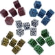 thumbnail image 2 of Juego de dados poliédricos para juego de mesa, juego de dados con patrón tallado de 4 lados, 50/25/10/5/2 piezas, 16mm, D6, 2 of 4