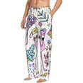 thumbnail image 2 of Balery Men'S Summer With Flamingo Pants,Sleepwear Pants,Pajama Pants,Pj Bottoms Drawstring And Pockets-Small, 2 of 9