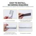 thumbnail image 2 of Suodoka 3-Pack Wireless Motion Sensor LED Strip Lights, 10 LEDs, Magnetic Adhesive, 3-5m Range, IP65 Waterproof, Battery Operated, Ideal for Cabinets, 2 of 8