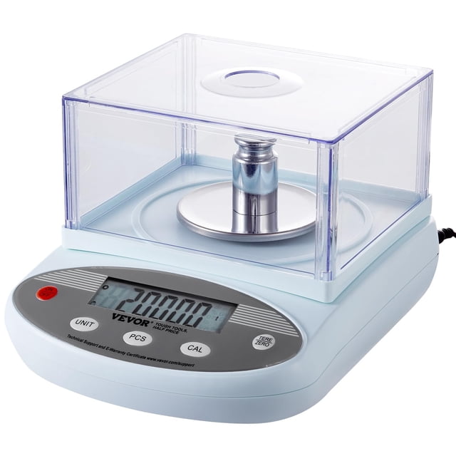 Báscula de laboratorio VEVOR de 500 g x 0,001 g, precisión alta