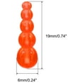 thumbnail image 2 of Uxcell Stacked Fishing Beads, 30 Pack Plastic Fishing Bead Lure Tackle Inline Making Supplies, Orange, 2 of 5