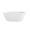 thumbnail image 2 of OVE Ayago 59 in. Freestanding White Bathtub Kit Gold Hardware, 2 of 10