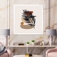 thumbnail image 3 of Designart 'Shapes and Tropical Leaf Silhouettes IV' Modern Framed Art Print, 3 of 4