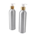 thumbnail image 4 of Dispensador De Botella De Bomba De Aluminio, Botella De Bomba Cosmética De Aluminio Recargable Resistente Al Calor De La Botella 2pcs Para Crema Para Baño, 4 of 7