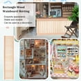 thumbnail image 6 of Miniature Dollhouse Accessories Dollhouse Wallboard Wainscot Interior Paneling Trims Wood Wainscoting for Miniature Houses Small Buildings 17.5x4.7inch Wood, 6 of 6