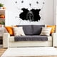 thumbnail image 4 of 1 pieza de calcomanía de pared de calavera silenciosa, decoración del hogar, arte de PVC, autoadhesiva, 40 unidades, diseño gótico, 40 x 60 cm Yulucky, 4 of 7
