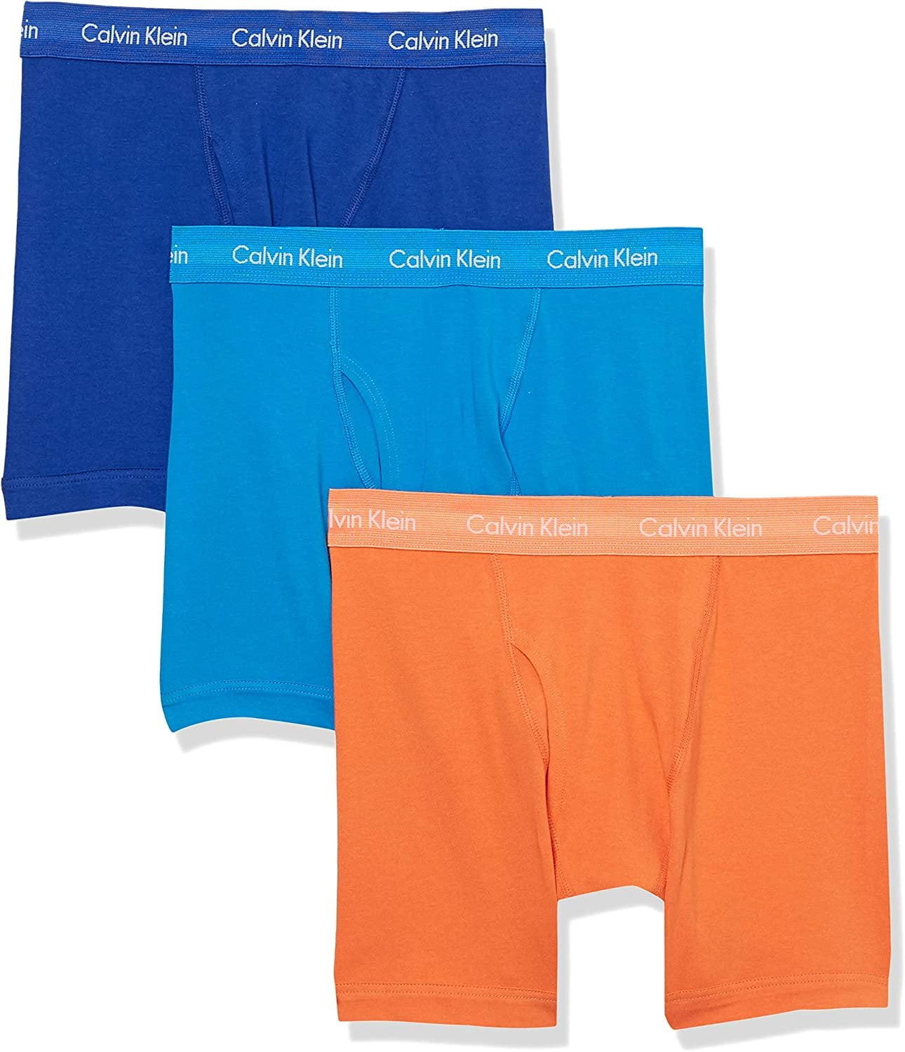Calvin Klein Men's Underwear Cotton Stretch 3Pack Boxer Brief, Work