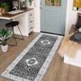 thumbnail image 3 of Rug Entry Rug Washable Rugs Boho Rug Non Slip Small Rugs Blue Rug Door Mat Tribal Throw Rugs Bathroom Rugs Oriental Rug Carpet for Bedroom Stain Resistant Entryway Rugs Indoor Rug, 3 of 9