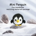 thumbnail image 1 of Beginner children's crochet kit, mini penguin DIY handmade knitting kit with step-by-step guidance and video tutorials, children's beginner crochet kit, wool ball knitting cute gift, 1 of 5