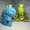 thumbnail image 3 of Bewildely Lindo juguete de dinosaurio relajante con música y luz para calmar el sueño del bebé Lindos juguetes de dinosaurio relajantes Animales de peluche y juguetes de peluche verde, 3 of 6