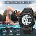 thumbnail image 5 of SKMEI Mens Digital Watch Sports Military Waterproof Outdoor Chronograph Wrist Watches for Men, 5 of 10