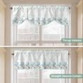 thumbnail image 3 of Tie Up Valance for Windows Teal Starfish Curtains Valances Rod Pocket Valance Window Treatments Coral Shell Marine Life Balloon Curtains for Kitchen Living Room Bedroom Bathroom Decor 42x12 Inch, 3 of 9