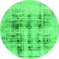 thumbnail image 1 of Ahgly Company Indoor Round Abstract Green Modern Area Rugs, 8' Round, 1 of 4