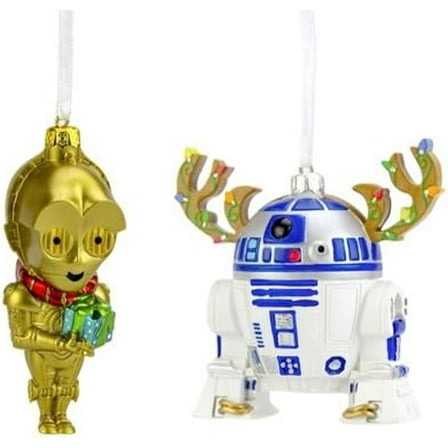 1HCM7224 Two Piece 3D Star Wars R2D2 & C3PO Ornament Set (Star Wars)
