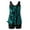 Green#1, variant on Tankini Swimsuits for Women Floral Print Loose Modest Two Piece Bathing Suits Soft Quick Dry Beach Swimwear with Boyshorts, S-2XL