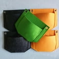 thumbnail image 2 of Zcyifa 2Pcs Wall Hanging Garden Planter Felt Pocket Container (Green), 2 of 10