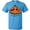 Pacific Blue, variant on Inktastic Never Too Old for Halloween Pumpkin T-Shirt
