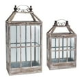 thumbnail image 2 of Lantern (Set Of 2) 22.5"H, 31.5"H Wood, Metal, 2 of 2