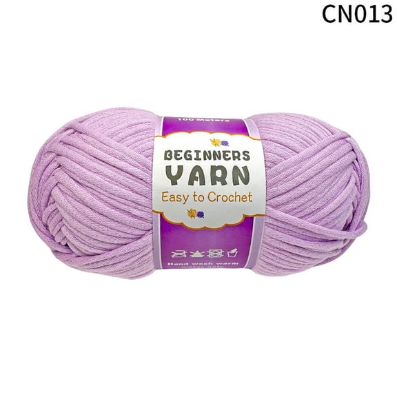 Firefly Hope 50g Soft Nylon Cotton Acrylic Blend Yarn, Crochet & Knitting Yarn for Dolls, Hats, Blankets, Bags & Baskets,Light Purple