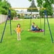 thumbnail image 1 of Costway Estructura para Columpio hasta 300 Kg Estructura Resistente en Acero Forma de A para 2 Columpios con Palos para Parque Infantil Patio Jardín, 1 of 10