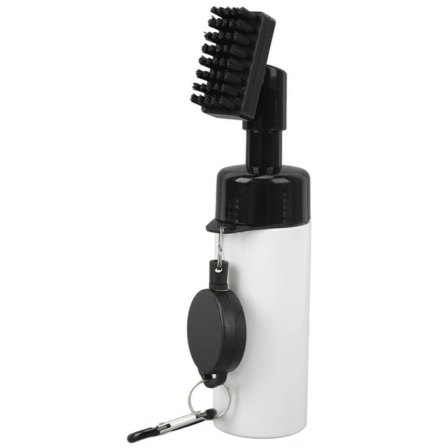 Water Brush With Nylon Bristles 160ML Detachable Water Bottle Water Spray Cleaning Tool With Retractable Rope Buckle For Golfers